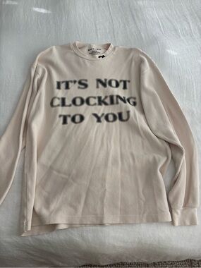 NWOT Justin Bieber Skylrk It’s Not Clocking To You Waffleknit, Medium